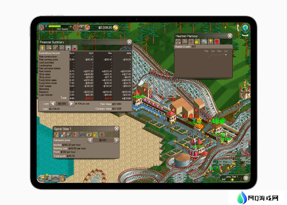 苹果 Apple Arcade 新增 《过山车大亨》等经典游戏